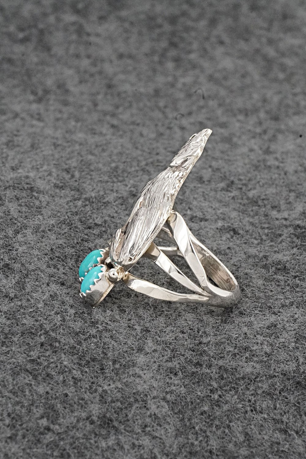 Turquoise & Sterling Silver Ring - Robert Martinez - Size 7.5