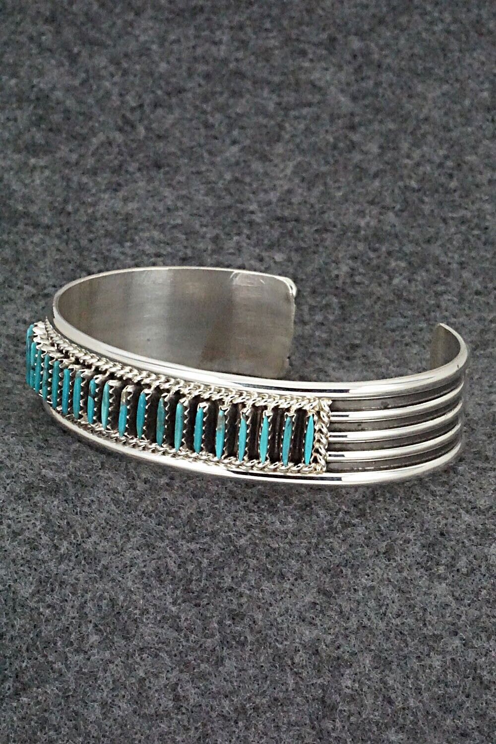 Turquoise & Sterling Silver Bracelet - Roland Francisco