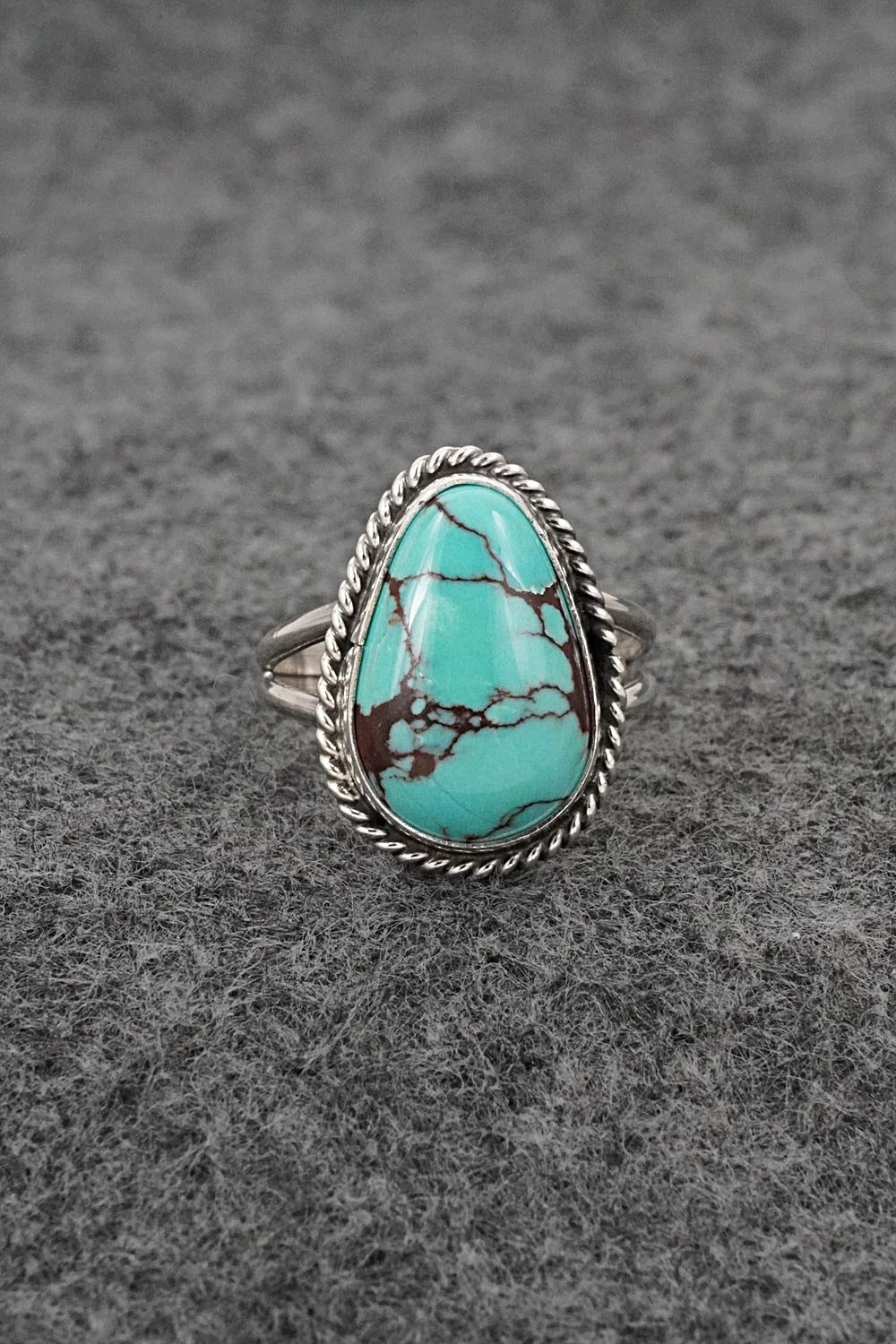 Turquoise & Sterling Silver Ring - Eugene Gruber - Size 6