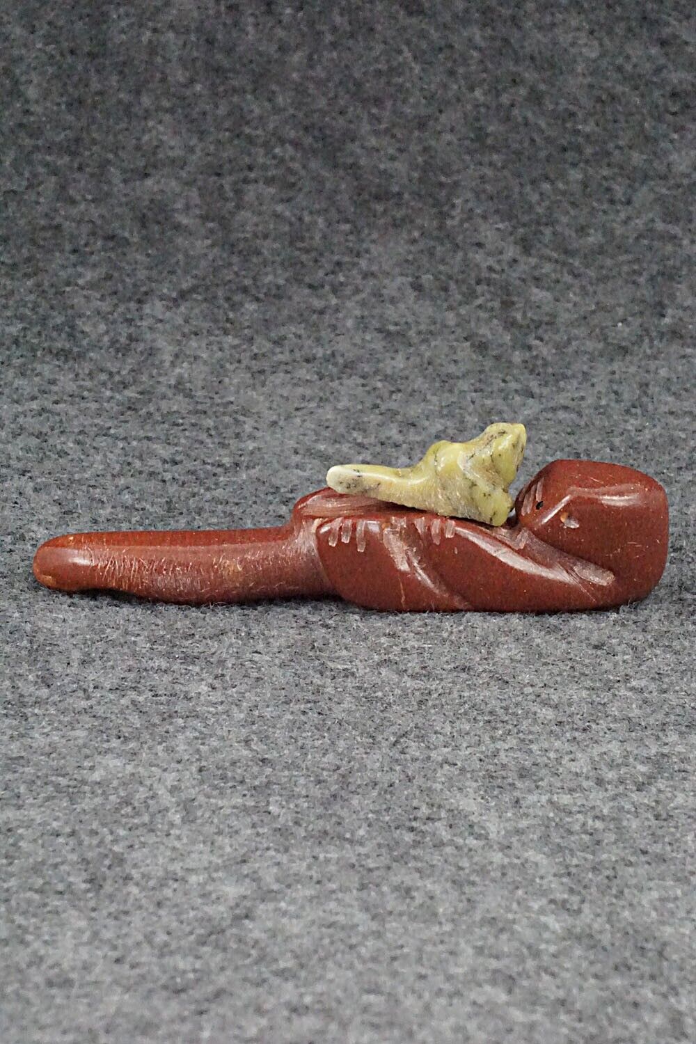 Otter with Pup Zuni Fetish Carving - Justin Red Elk