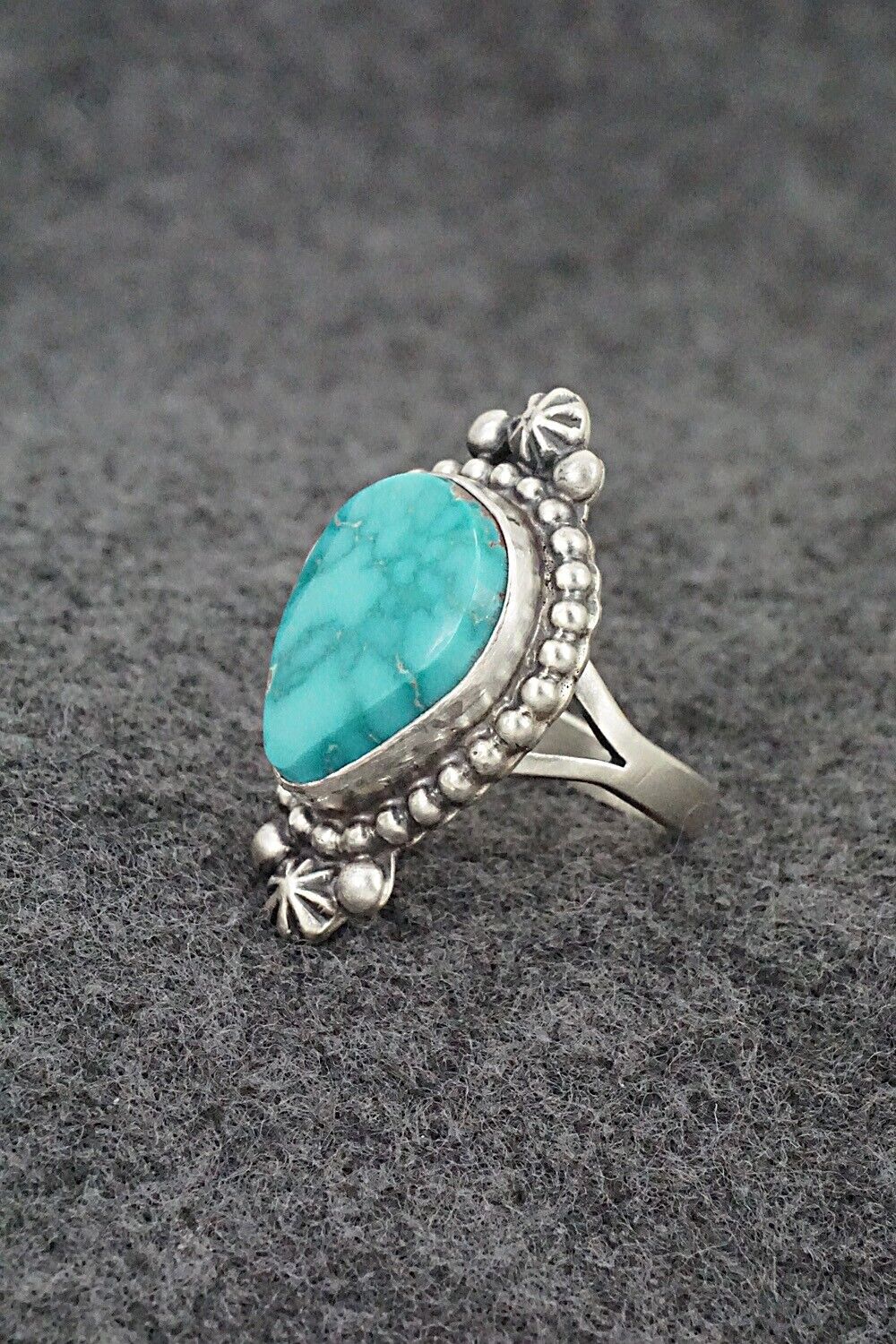 Turquoise & Sterling Silver Ring - Randy Boyd - Size 6.5