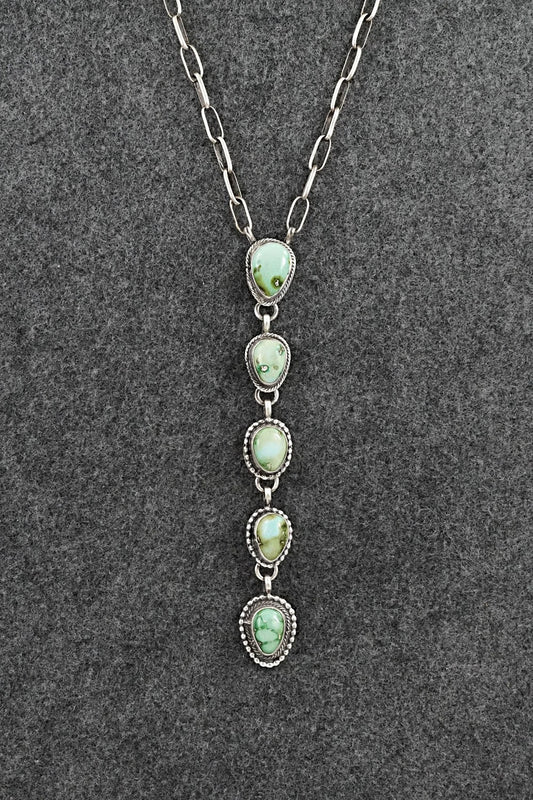 Turquoise & Sterling Silver Necklace - Bobby Johnson