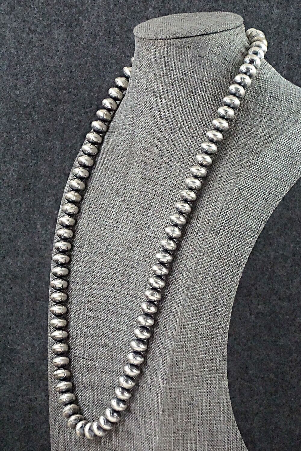 Sterling Silver Navajo Pearl Necklace - Bryannen Halwood