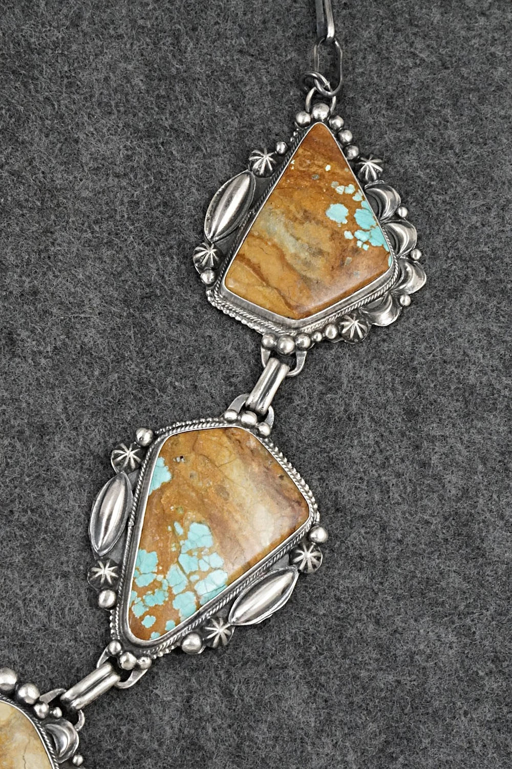 Turquoise & Sterling Silver Necklace and Earrings Set - Bob Becenti