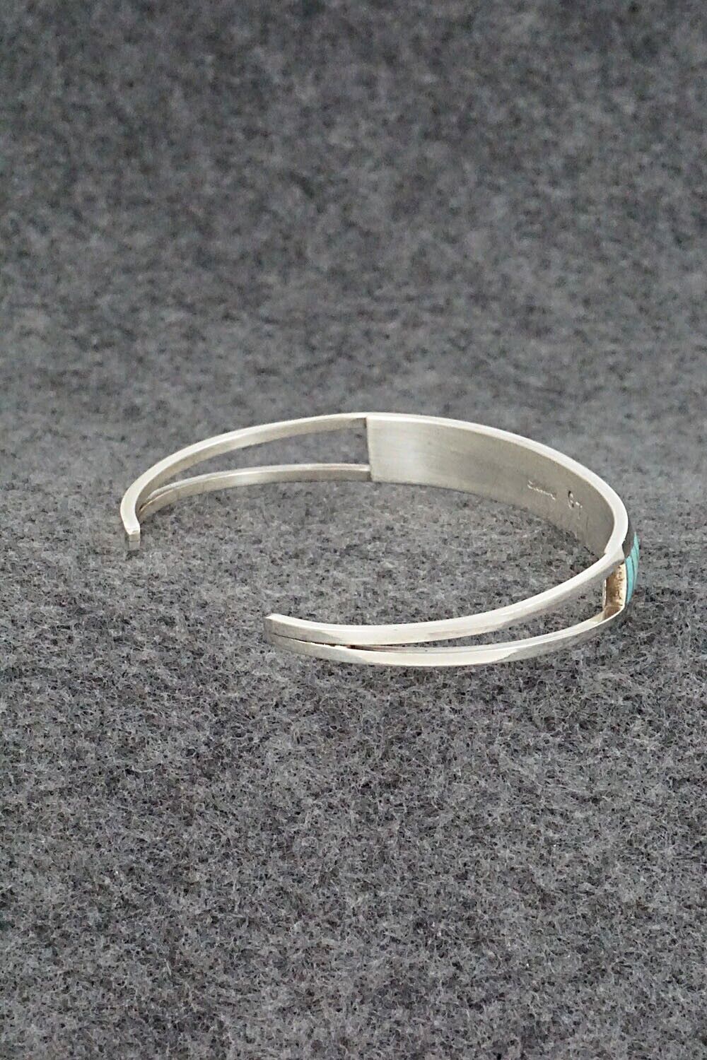 Turquoise & Sterling Silver Bracelet - Sibert Bowannie