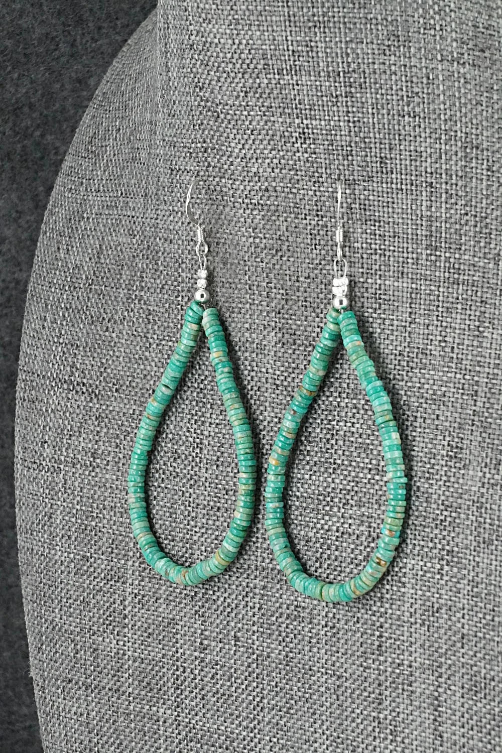 Turquoise & Sterling Silver Earrings - Doreen Jake