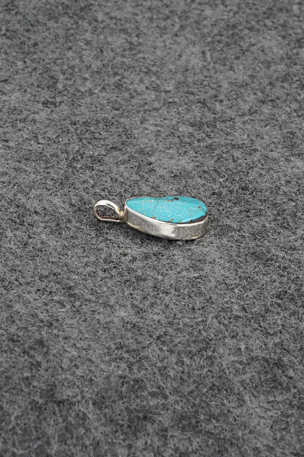 Turquoise & Sterling Silver Pendant - Ernest Hawthorne