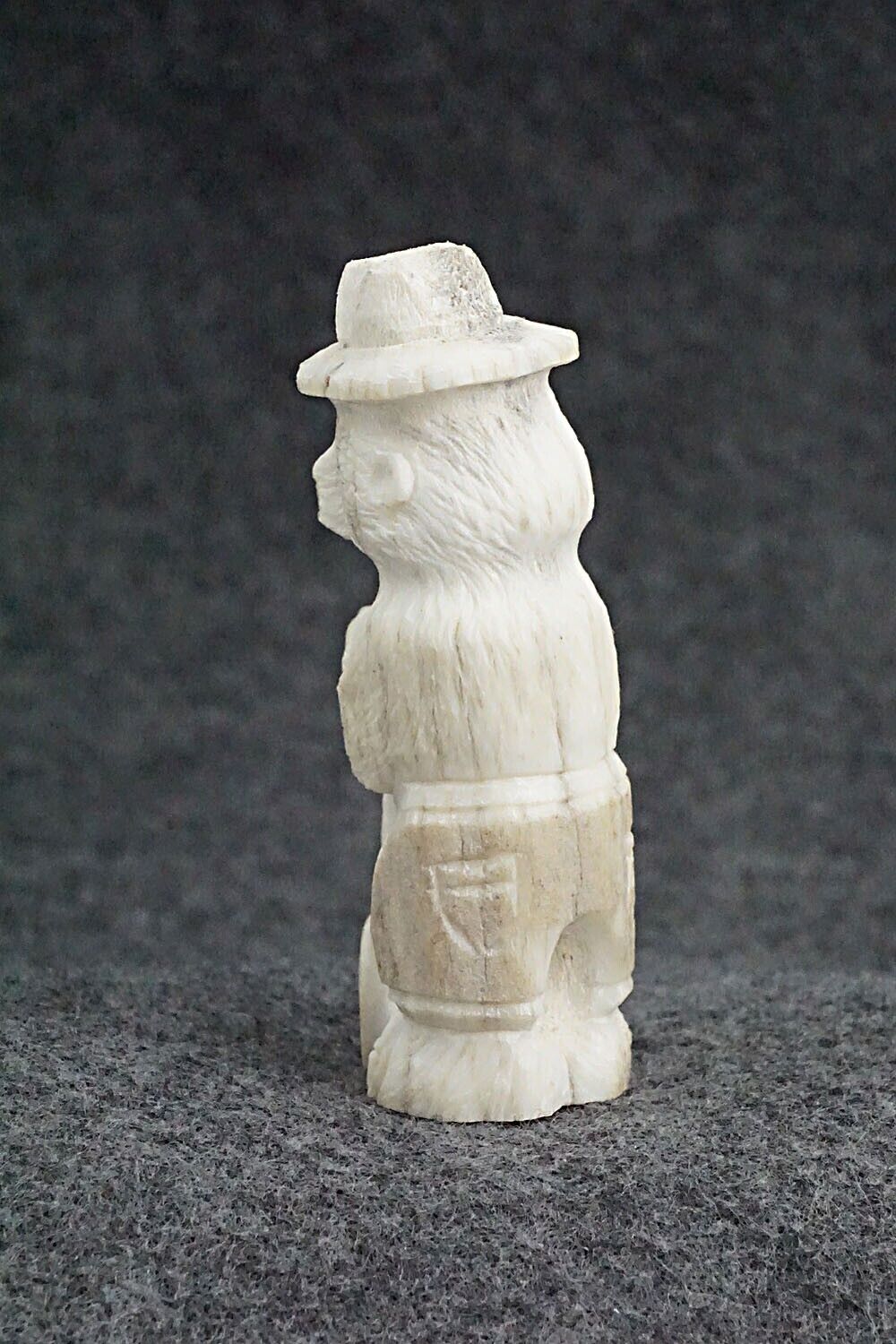 Smokey Bear Zuni Fetish Carving - Charlie Peina