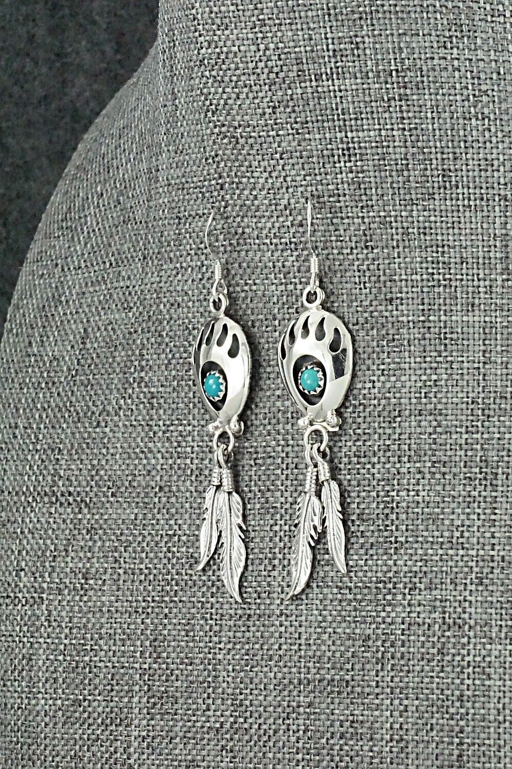 Turquoise & Sterling Silver Earrings - Annie Spencer