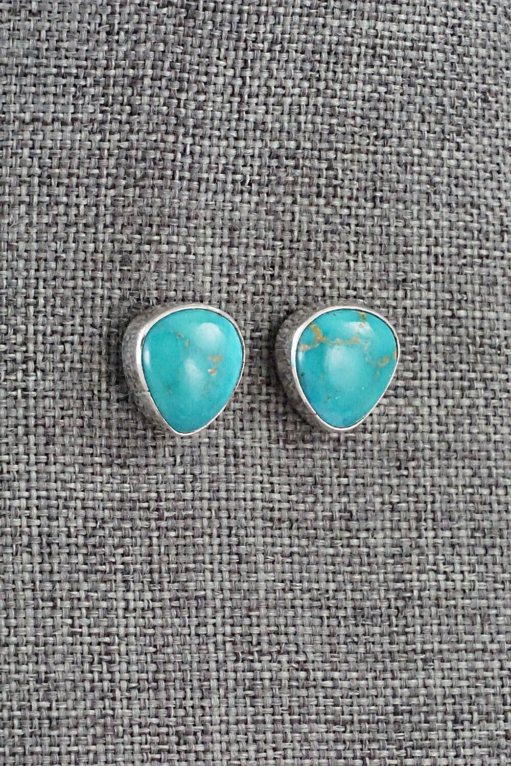 Turquoise & Sterling Silver Earrings - Marco Begaye