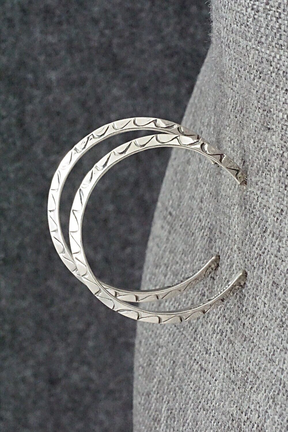 Sterling Silver Hoop Earrings - Elaine Tahe
