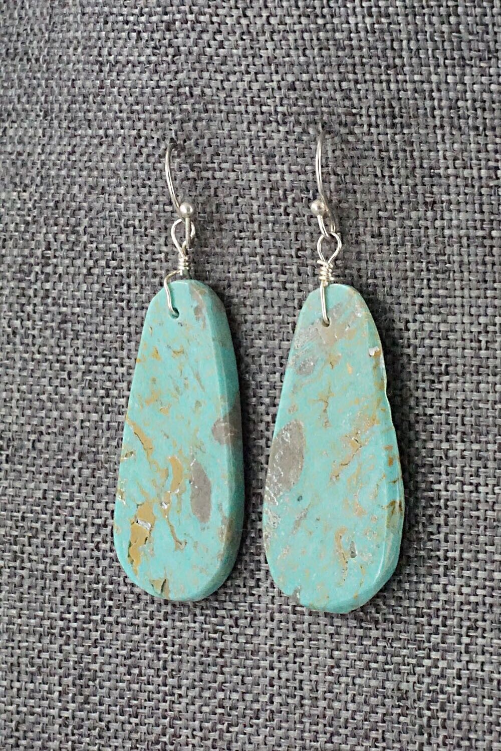 Turquoise & Sterling Silver Earrings - Joe Garcia