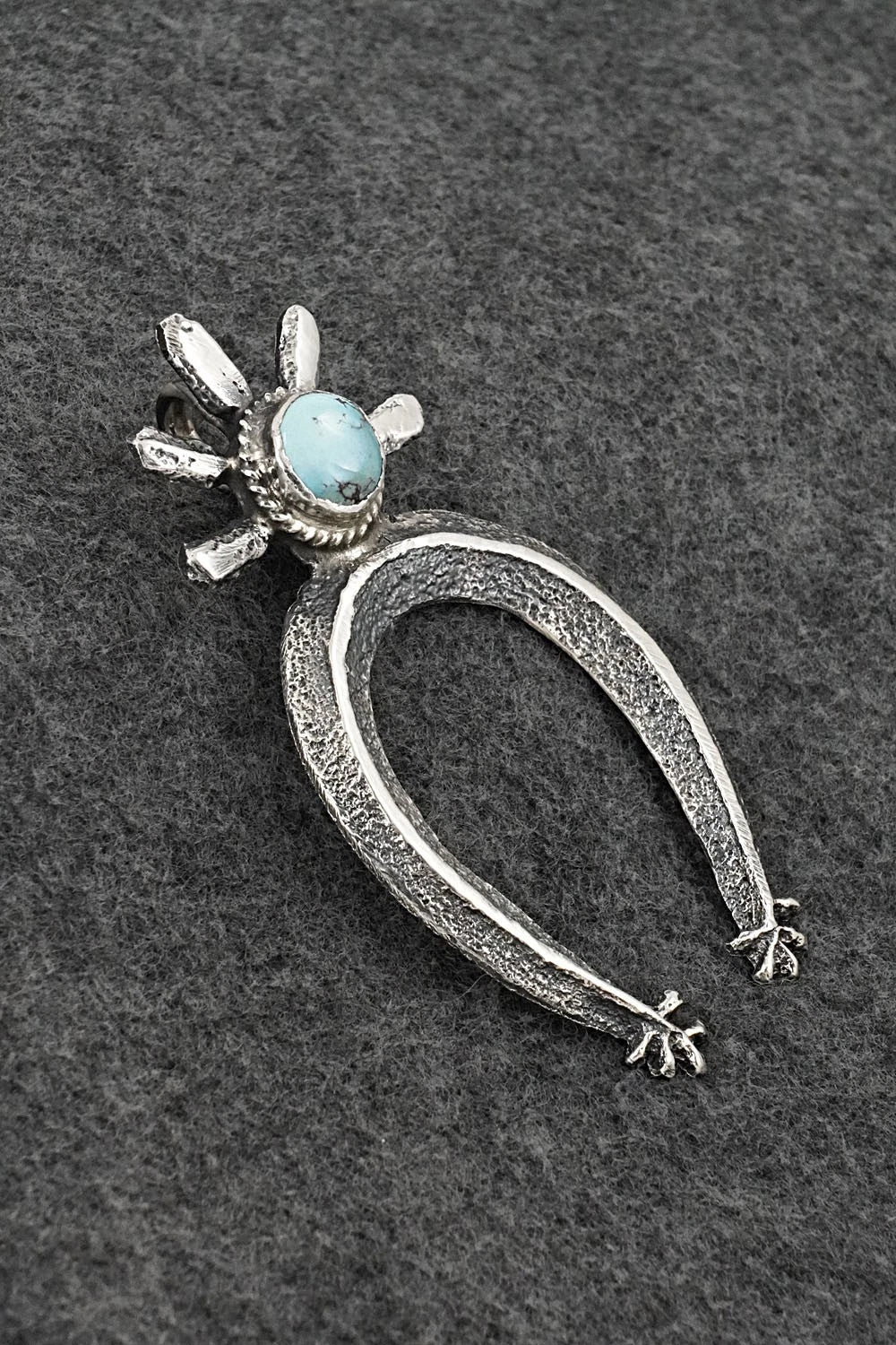 Turquoise & Sterling Silver Pendant - Delbert Arviso