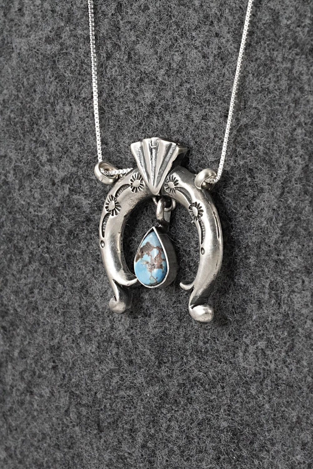 Turquoise & Sterling Silver Necklace - Gary Shorty