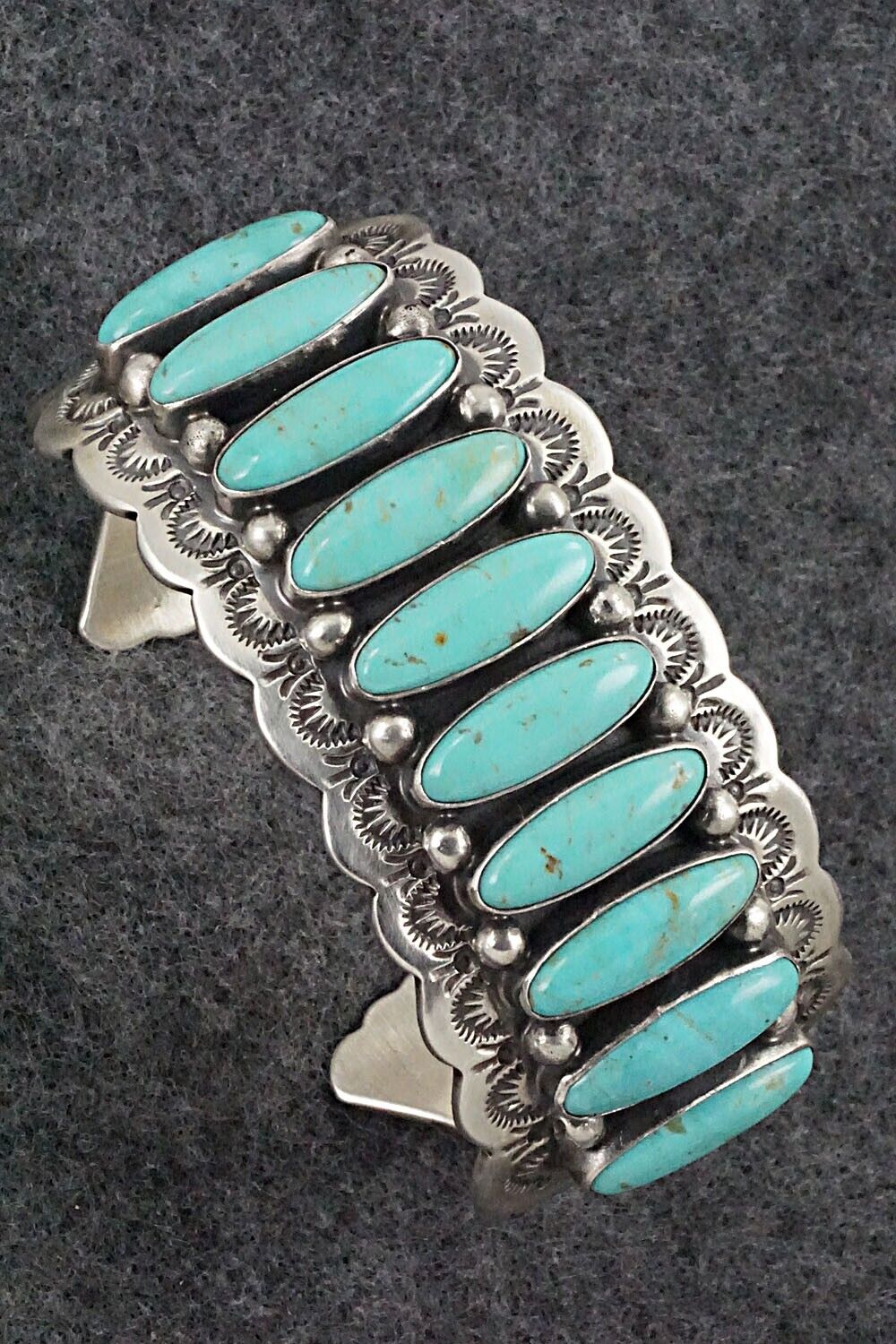 Turquoise & Sterling Silver Bracelet - Emerson Delgarito