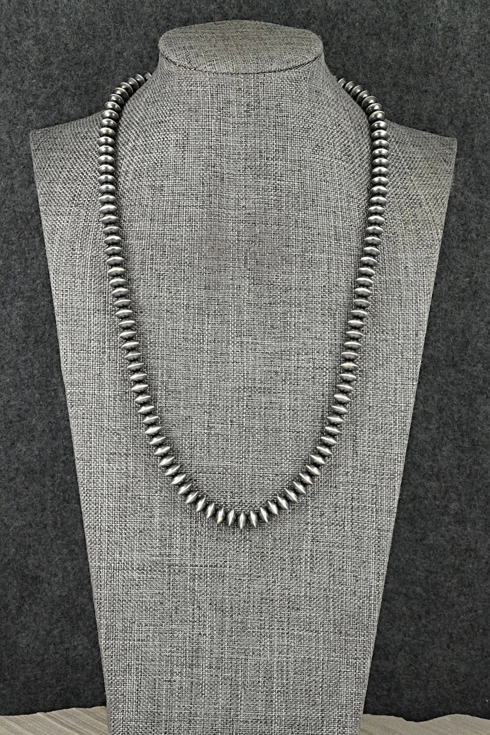 Sterling Silver Navajo Pearl Necklace 20" - Austin Haley