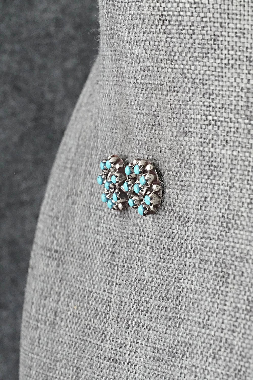 Turquoise & Sterling Silver Earrings - Randy Hooee