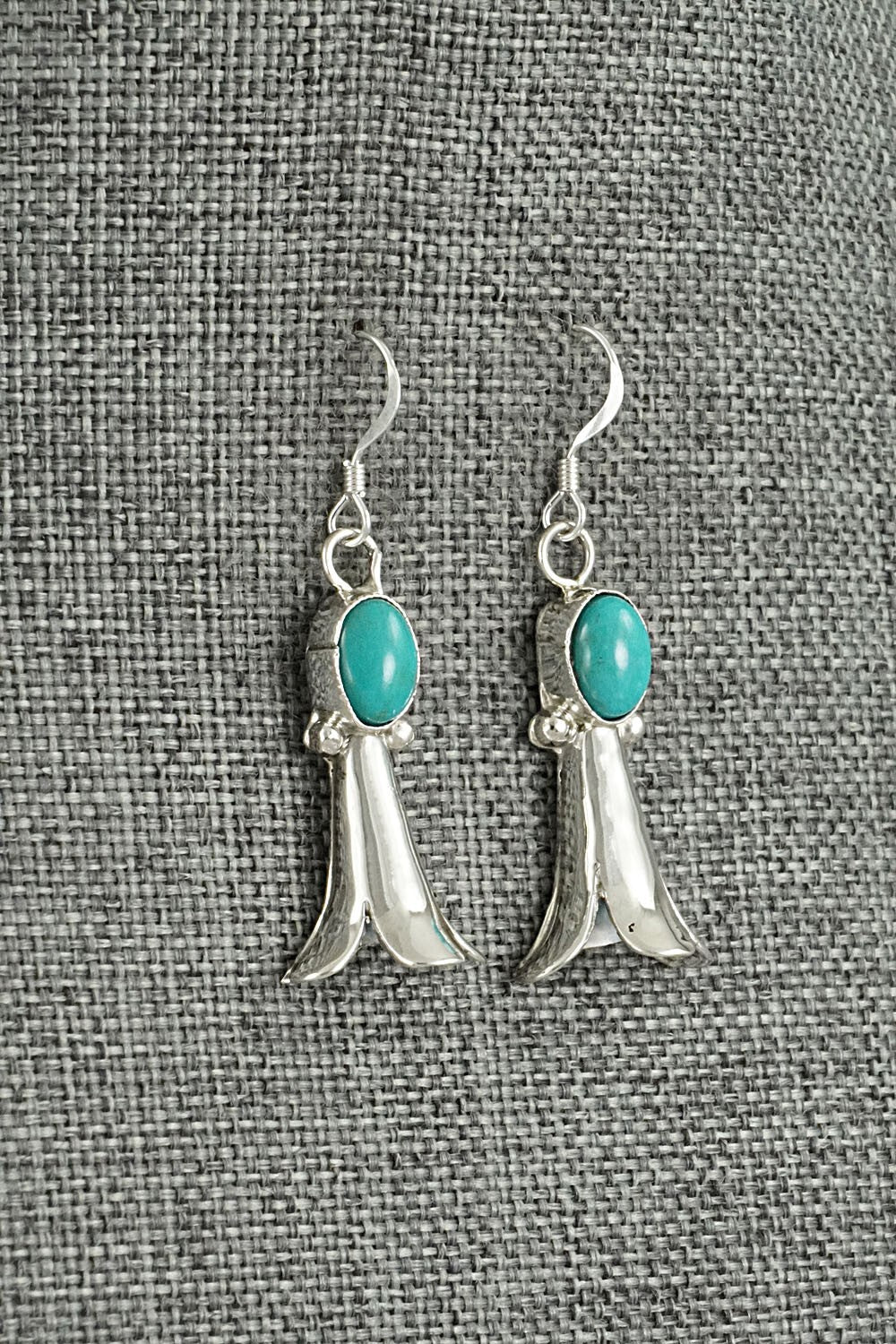 Turquoise & Sterling Silver Earrings - Robinson Martinez