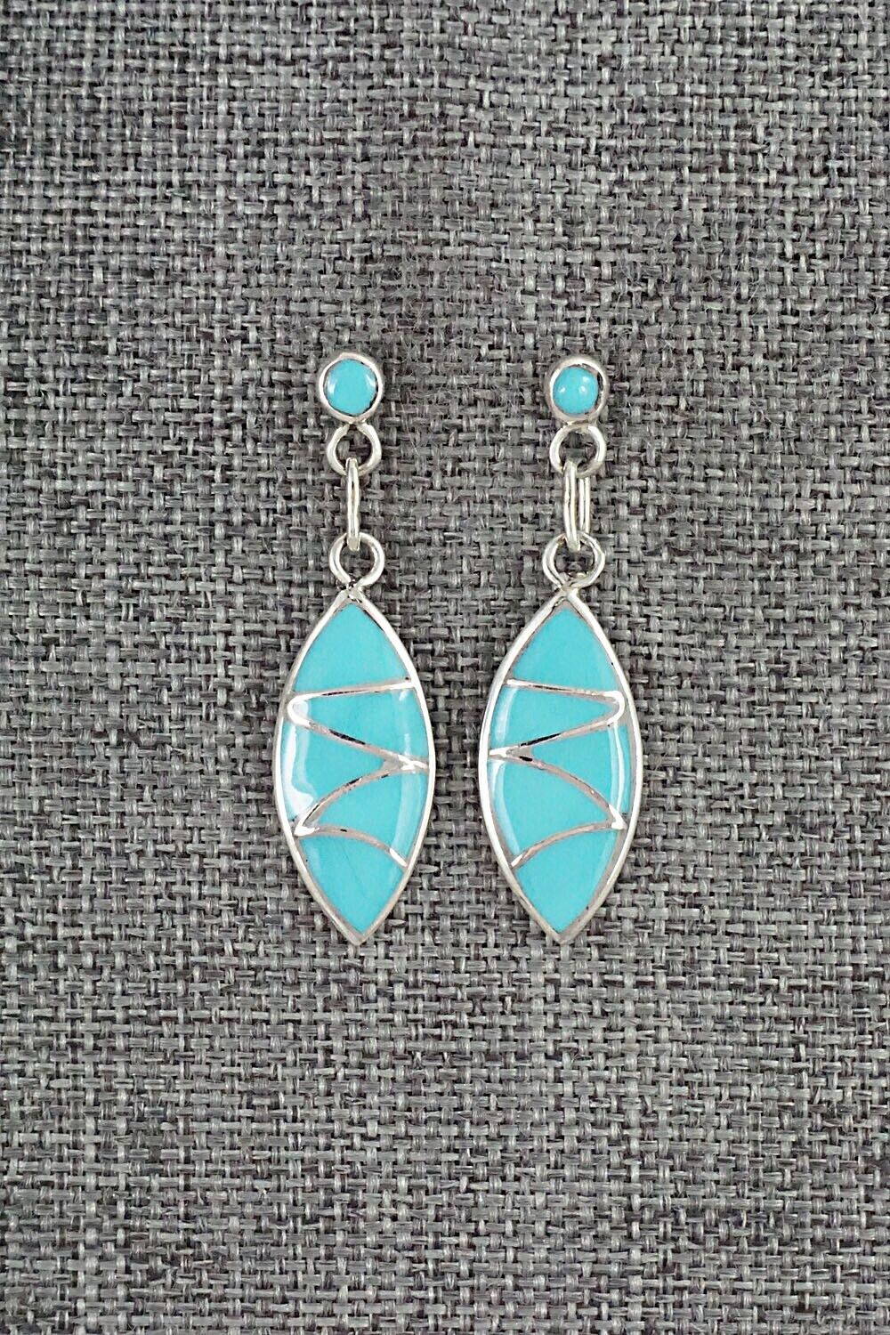 Turquoise & Sterling Silver Earrings - Orena Leekya