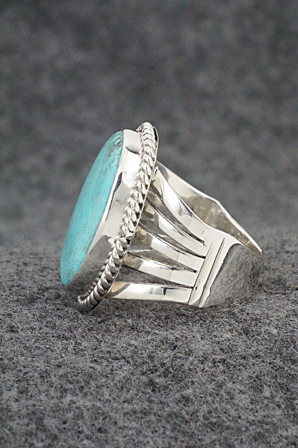 Turquoise & Sterling Silver Ring - Jeanette Saunders - Size 11.75