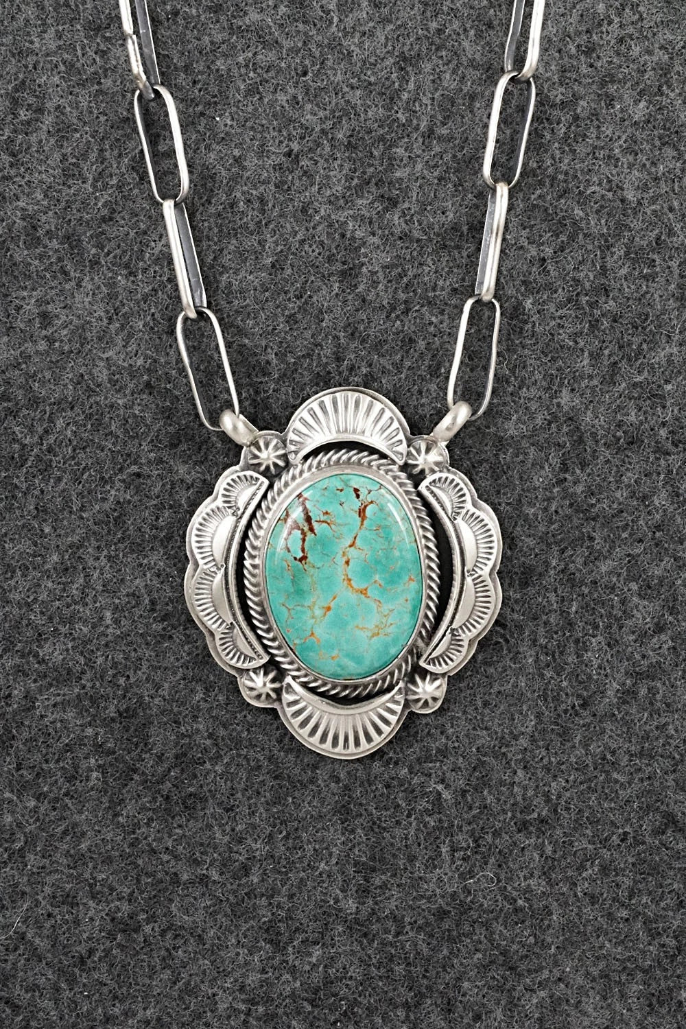Turquoise & Sterling Silver Necklace - Randy Boyd
