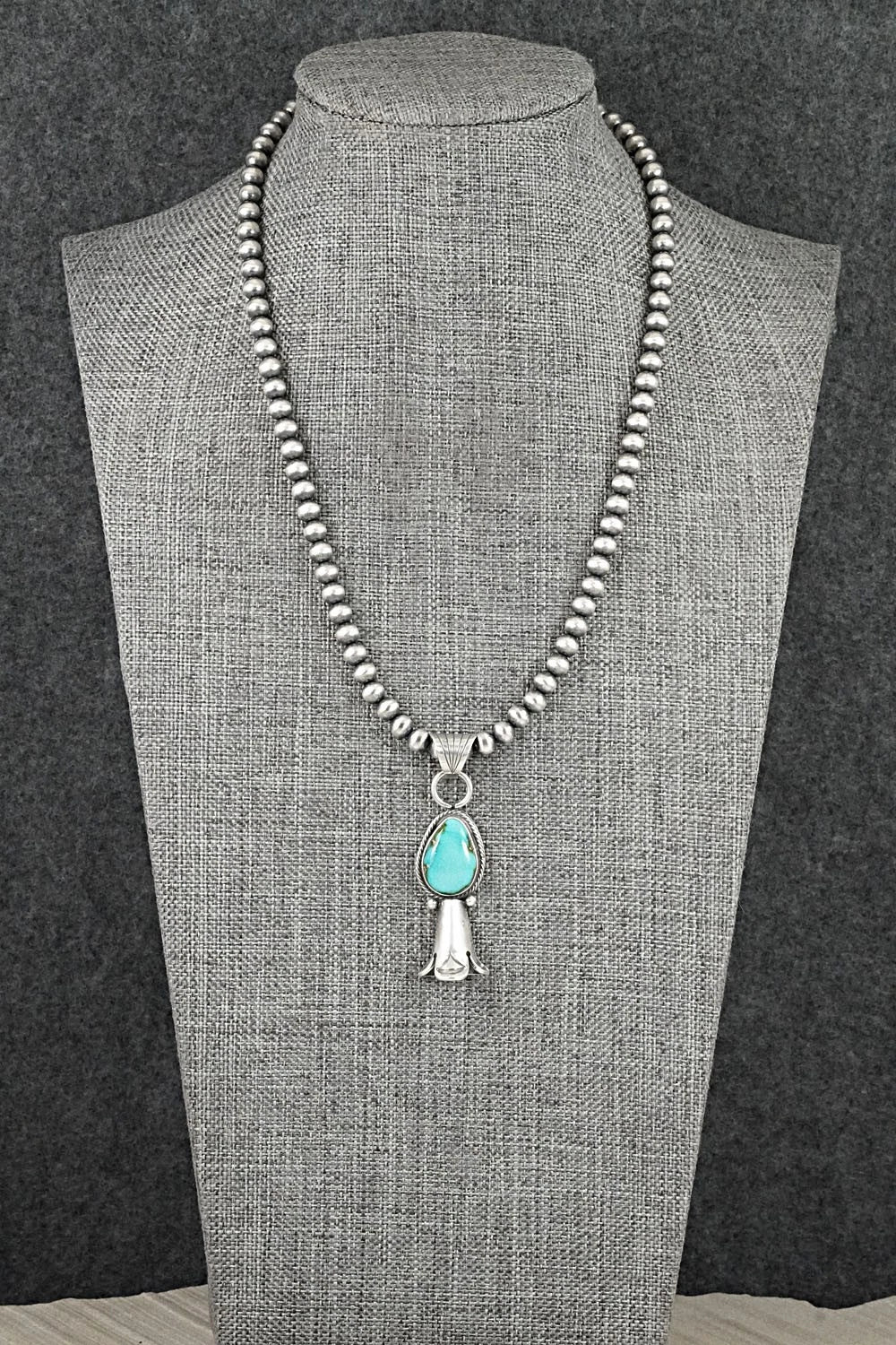Turquoise & Sterling Silver Necklace - Sharon McCarthy