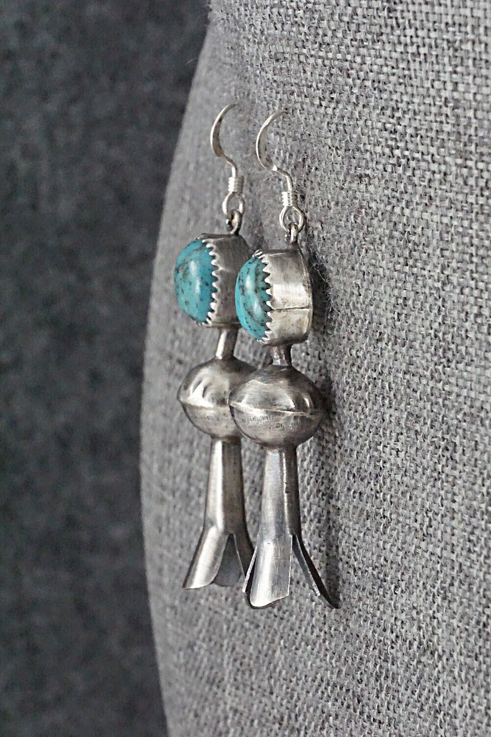 Turquoise & Sterling Silver Earrings - Emily Tsosie