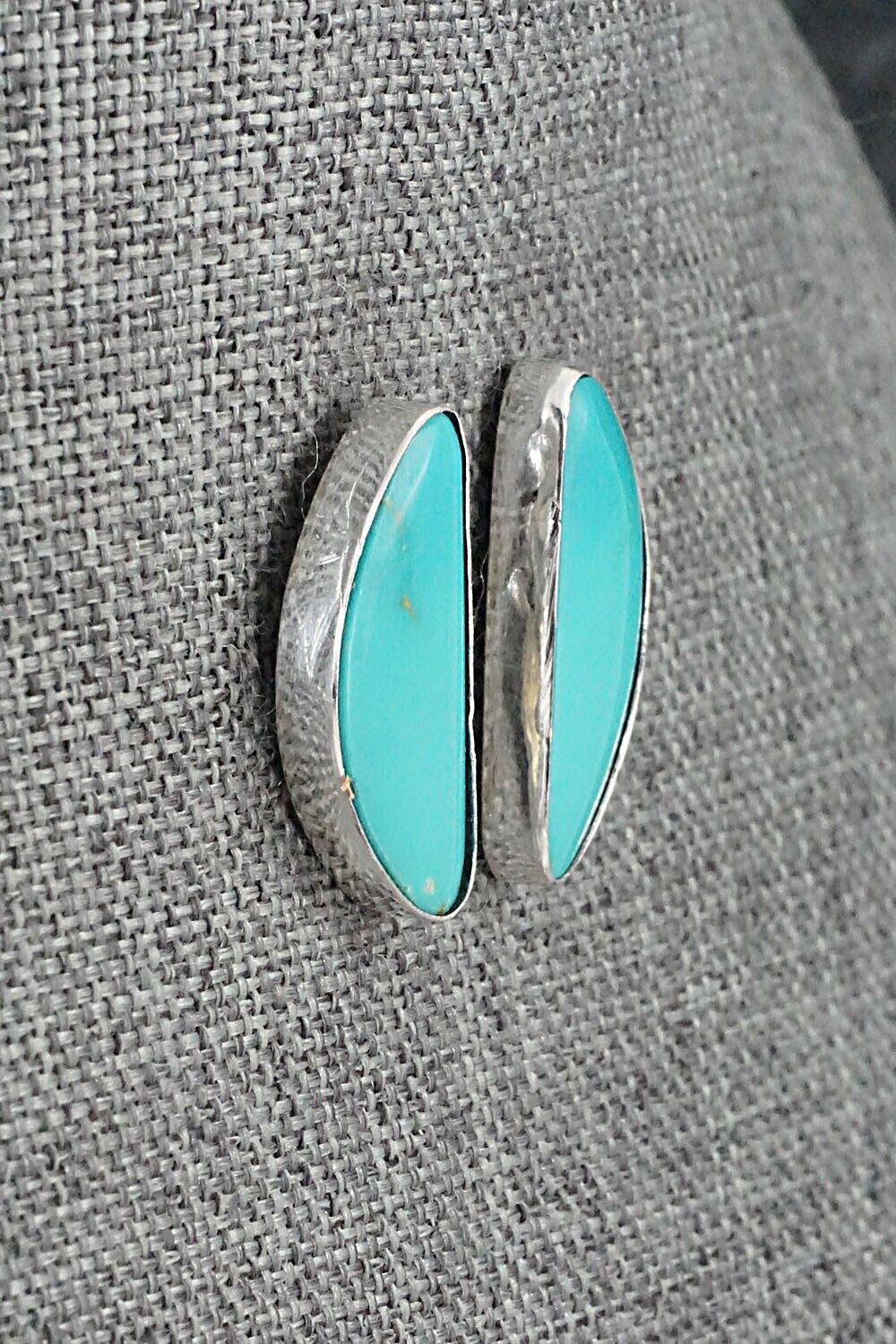 Turquoise & Sterling Silver Earrings - Marco Begaye