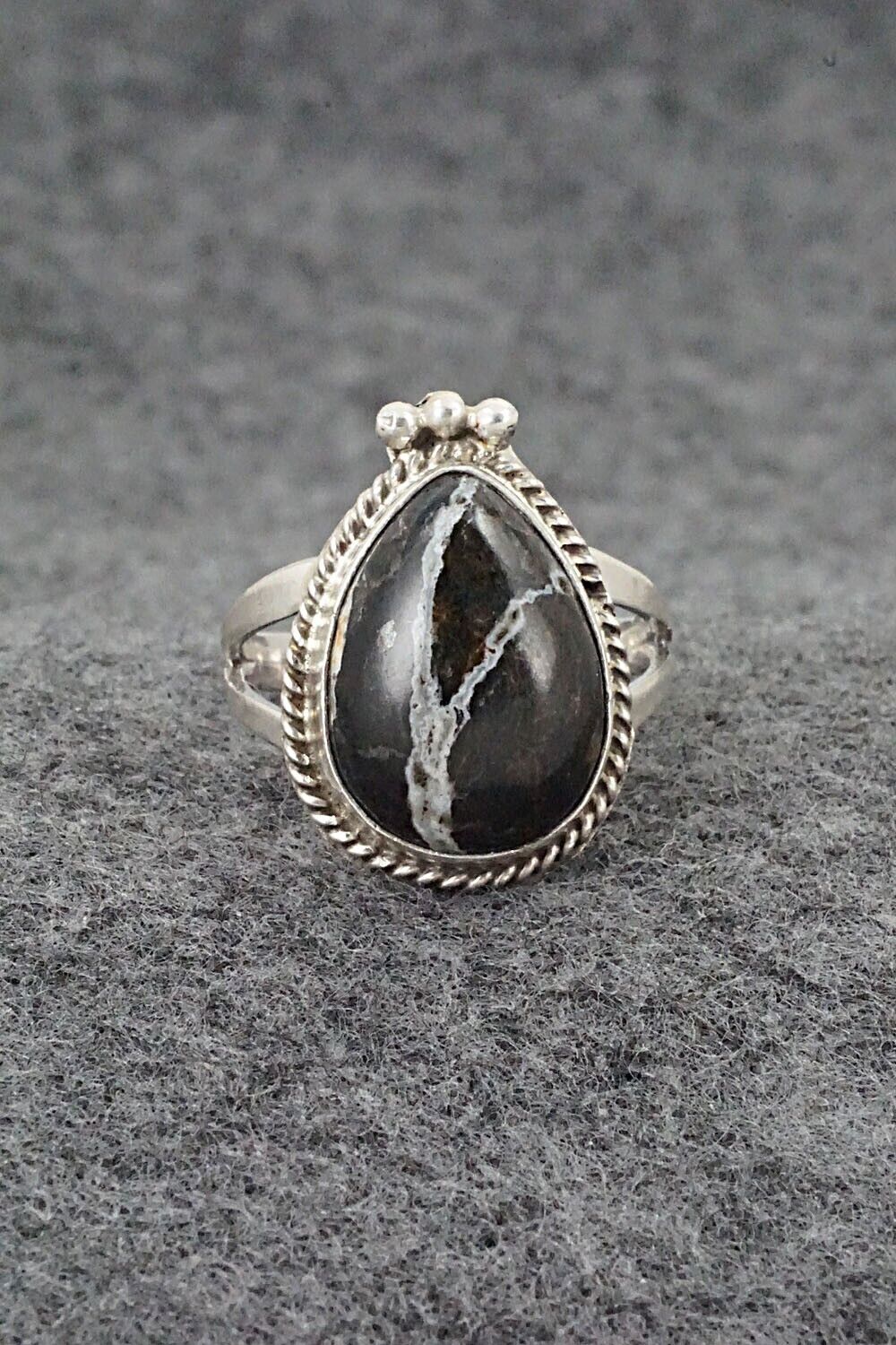 White Buffalo & Sterling Silver Ring - Paige Gordon - Size 9