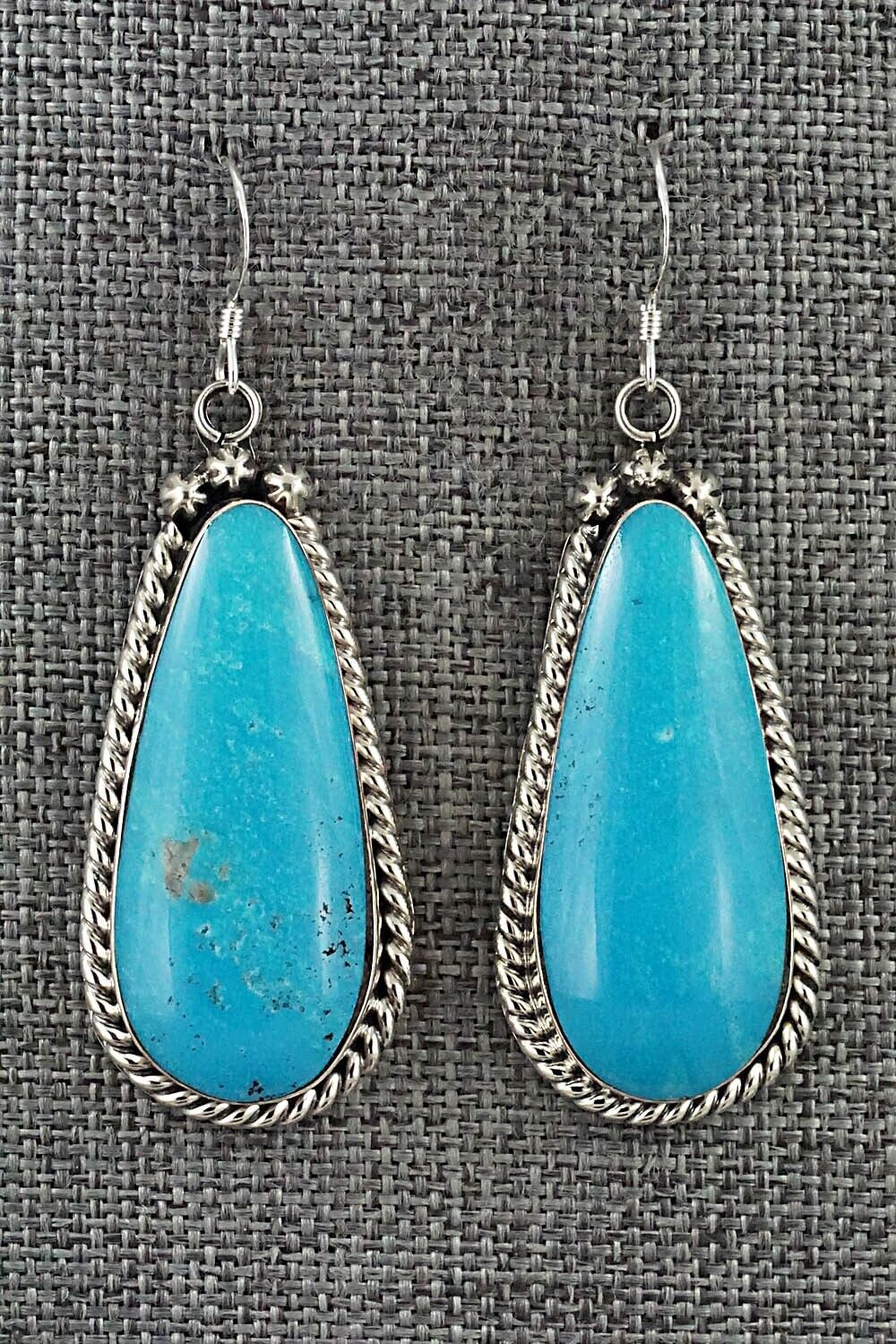 Turquoise & Sterling Silver Earrings - Brandon Belin