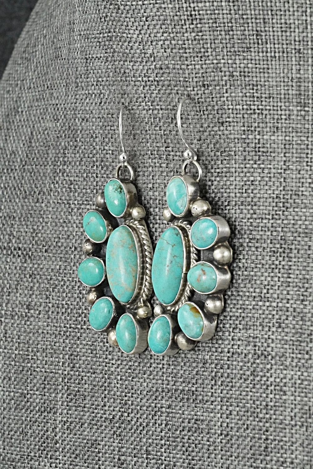 Turquoise & Sterling Silver Earrings - Kathleen Livingston