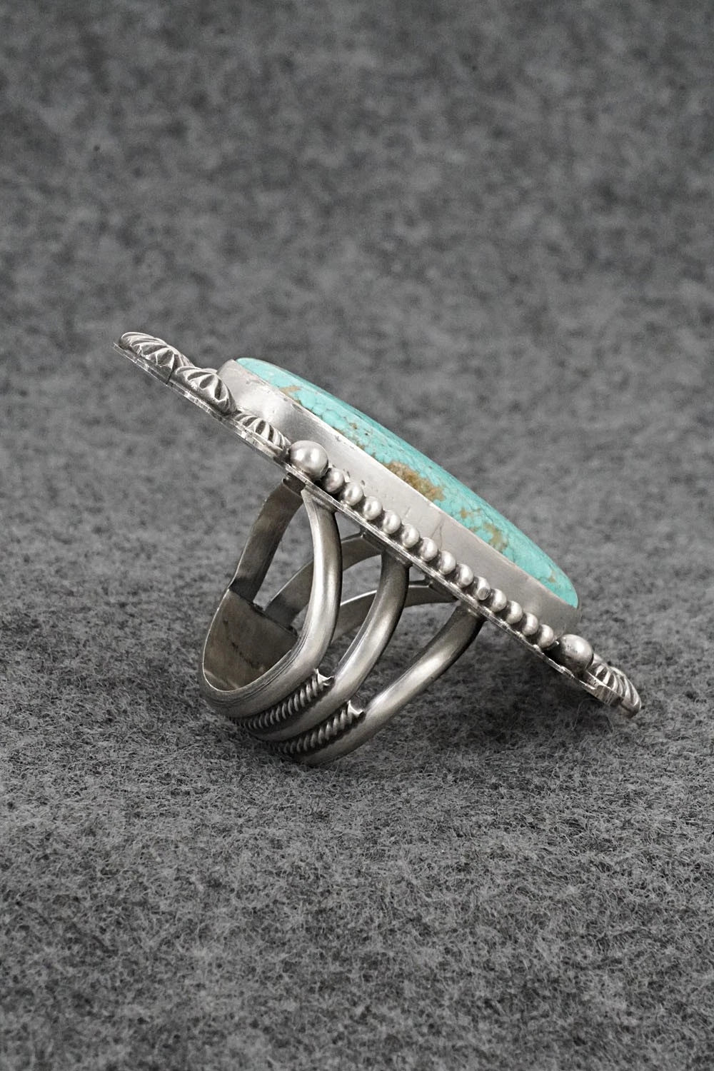 Turquoise & Sterling Silver Ring - Michael Calladitto - Size 7