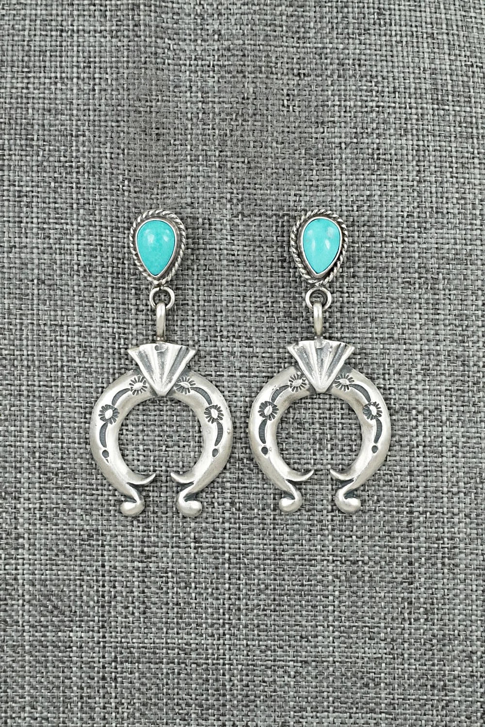 Turquoise & Sterling Silver Earrings - Sharon McCarthy