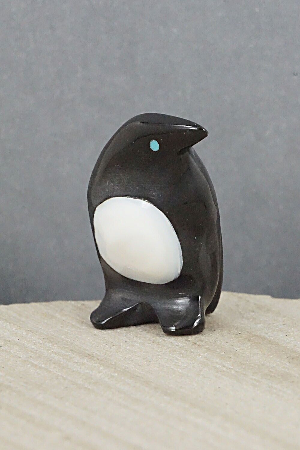 Penguin Zuni Fetish Carving - Calvert Bowannie