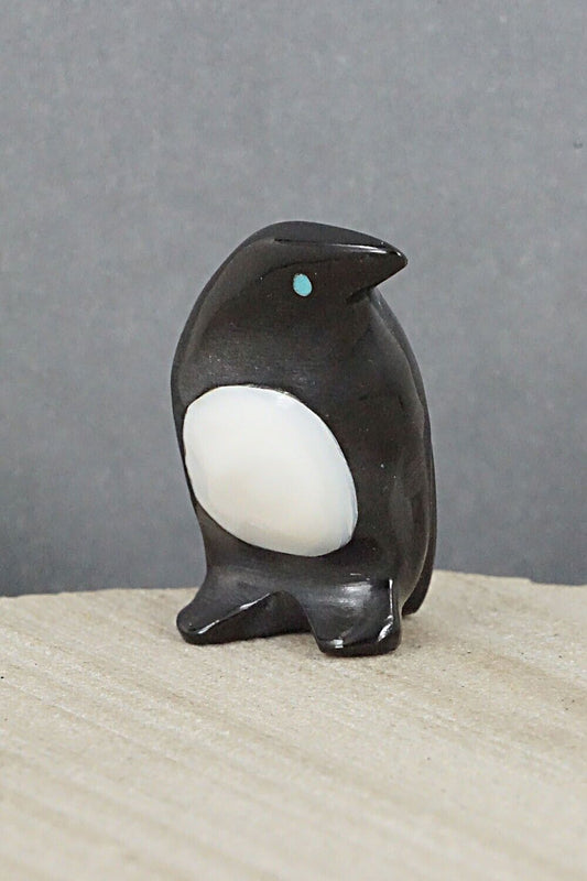 Penguin Zuni Fetish Carving - Calvert Bowannie