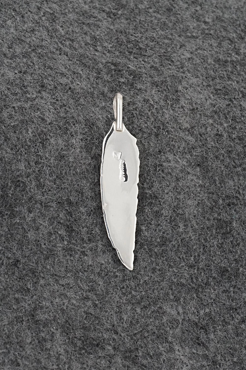 Turquoise & Sterling Silver Pendant - Joseph Martinez