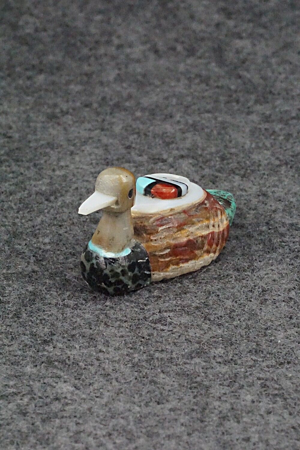 Duck Zuni Fetish Carving - Darrin Boone