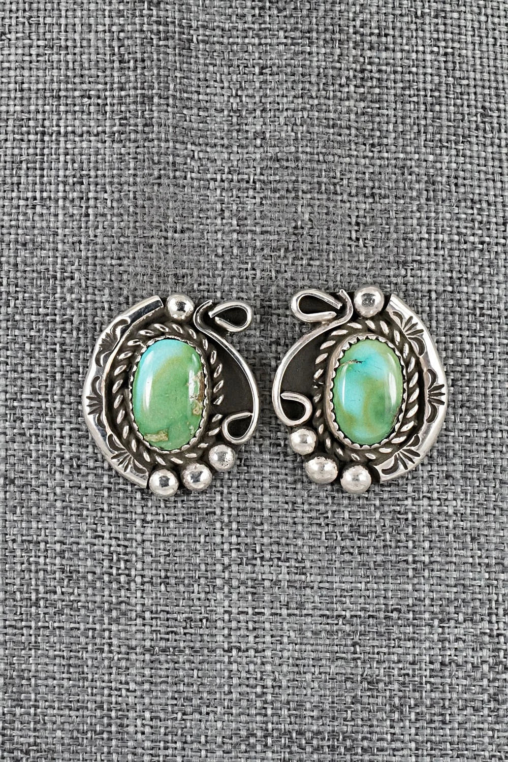 Turquoise & Sterling Silver Necklace and Earrings Set - Phil Nez