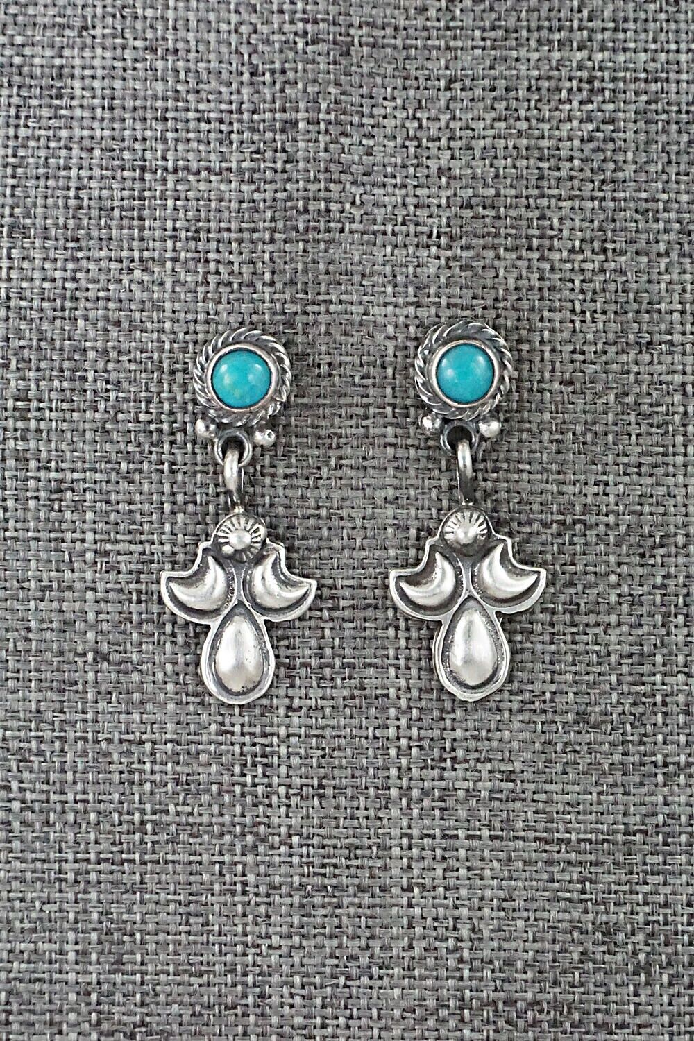 Turquoise & Sterling Silver Earrings - Annie Spencer