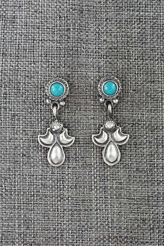 Turquoise & Sterling Silver Earrings - Annie Spencer