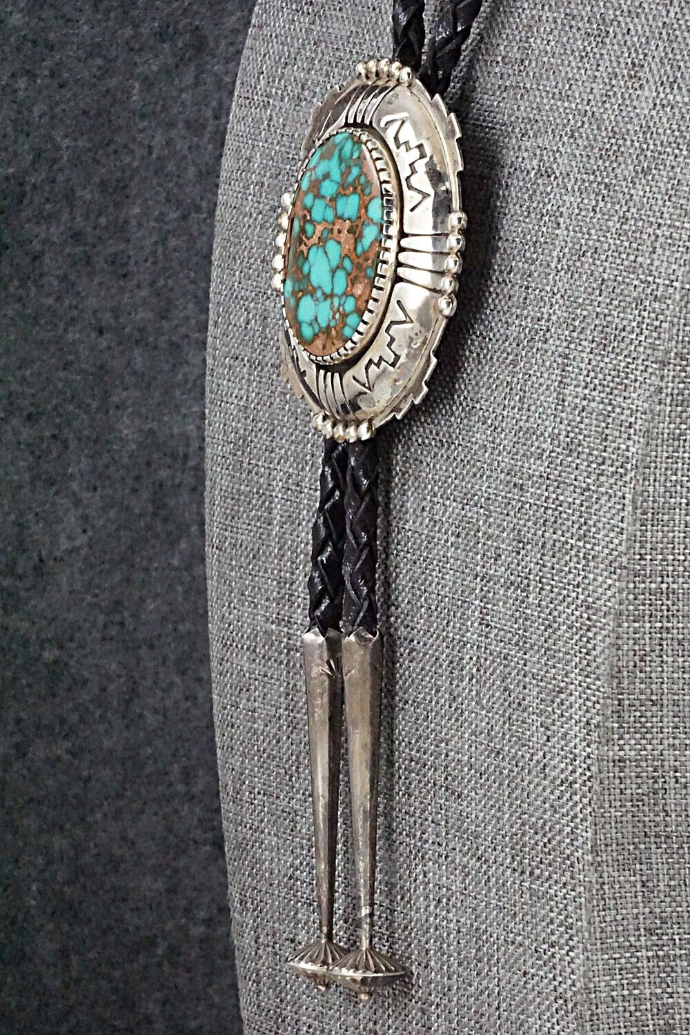 Turquoise & Sterling Silver Bolo Tie - Oliver Smith