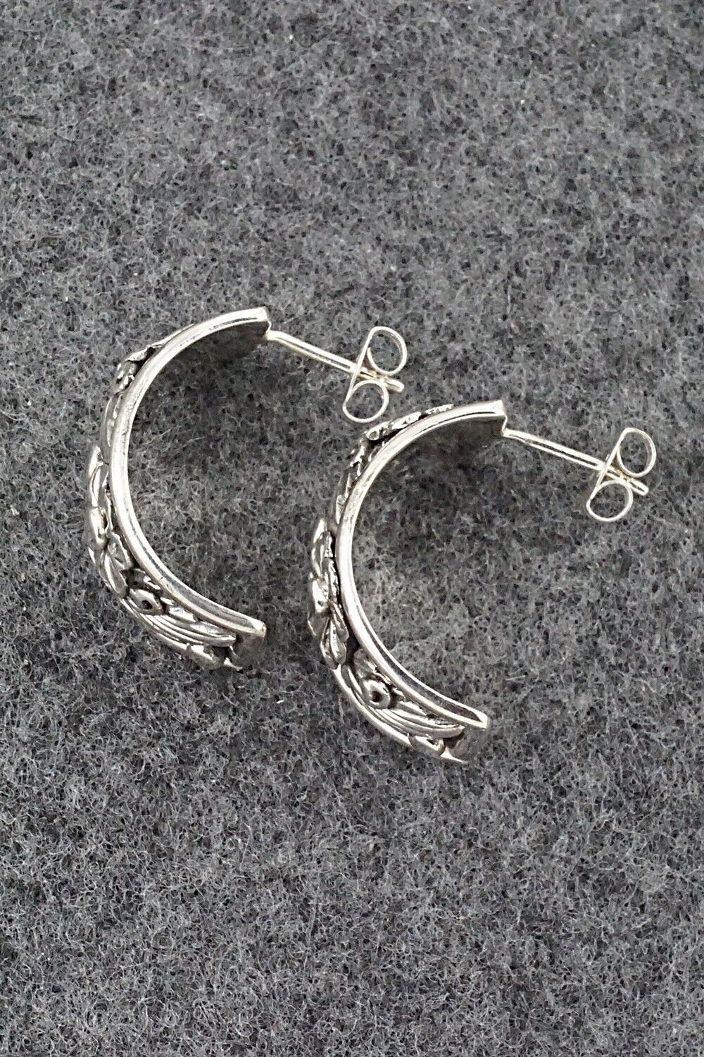 Sterling Silver Hoop Earrings - Tom Dinetso