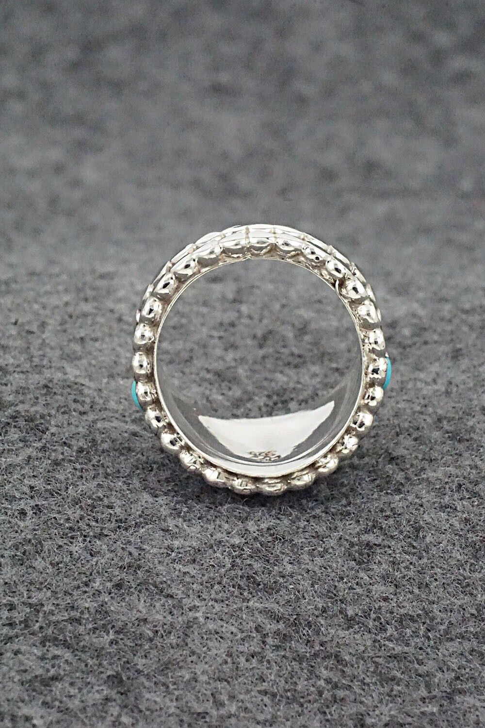 Turquoise & Sterling Silver Ring - Thomas Yazzie - Size 9