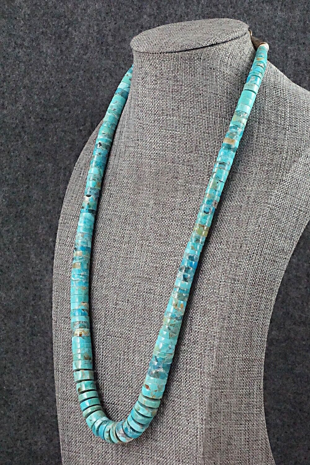 Turquoise & Sterling Silver Necklace - Joe Garcia