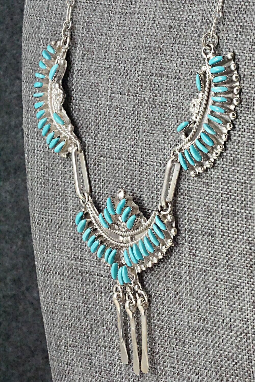 Stunning 925 Turquoise Necklace & Earrings Set newest