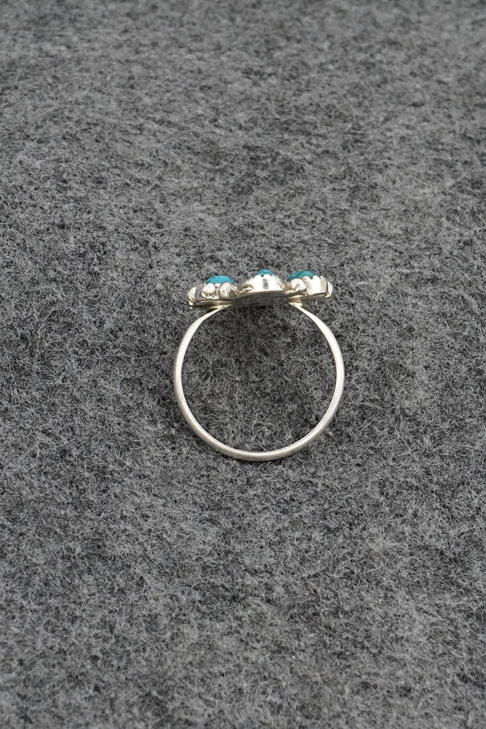 Turquoise & Sterling Silver Ring - Priscilla Reeder - Size 8.5