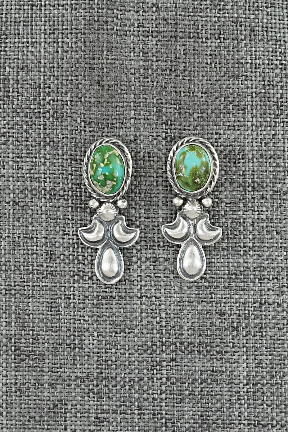 Turquoise & Sterling Silver Squash Blossom Set - Adrienne Gordon