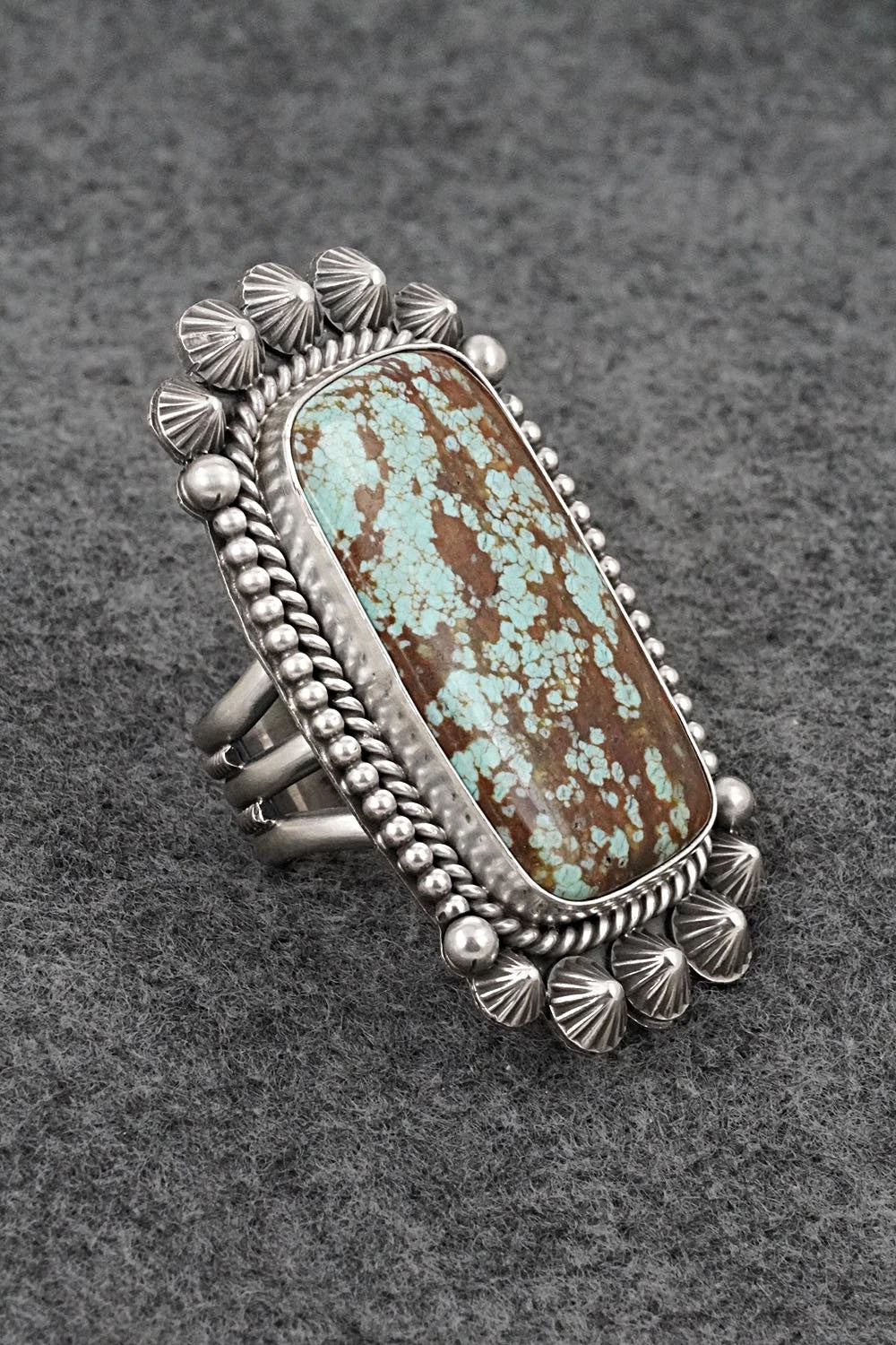 Turquoise & Sterling Silver Ring - Michael Calladitto - Size 7