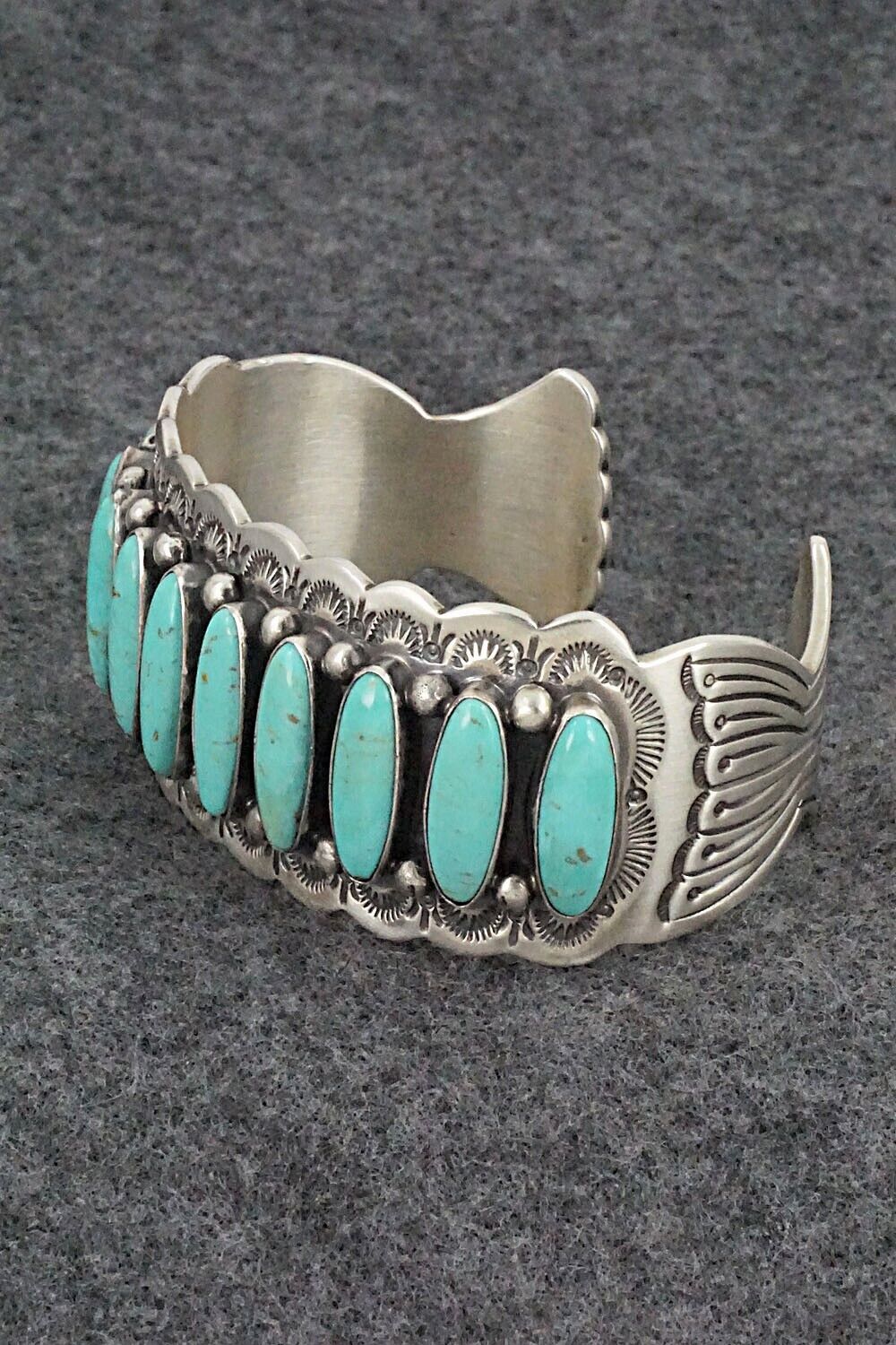 Turquoise & Sterling Silver Bracelet - Emerson Delgarito