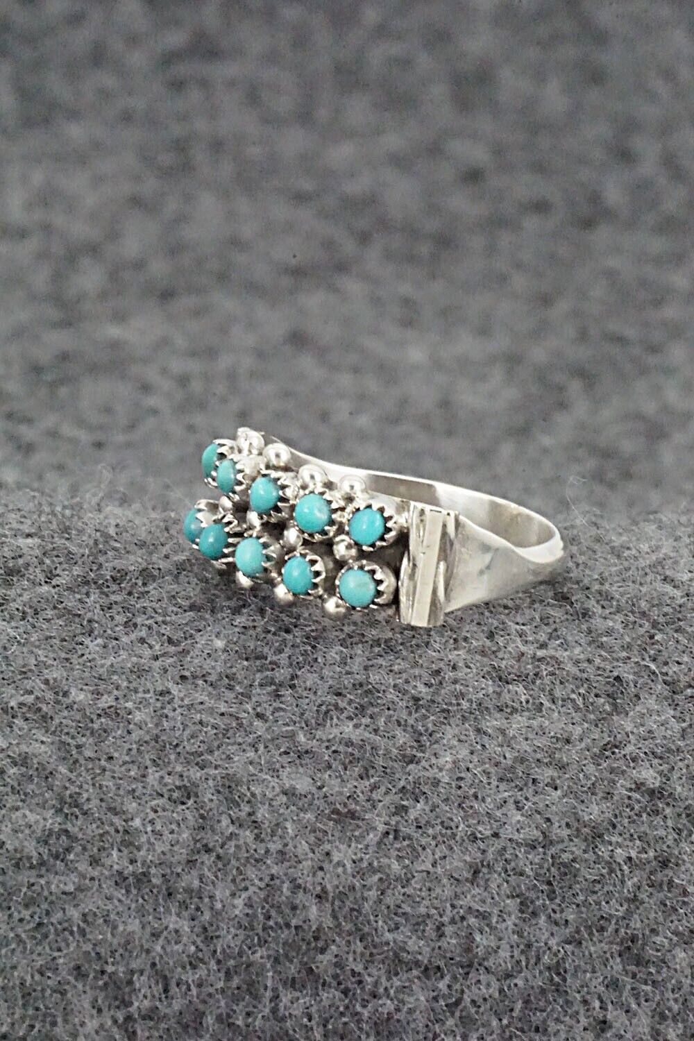 Turquoise & Sterling Silver Ring - Stephen Haloo - Size 7.5